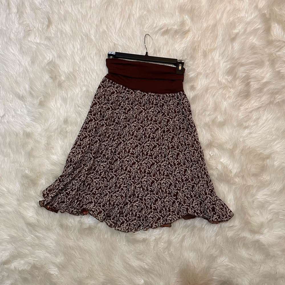 CAbi Reversible Skirt Size XS - Fall Outfit